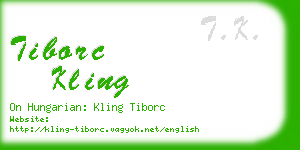 tiborc kling business card
